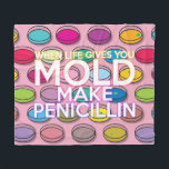 Coola Citera Modern Colorful Funny Science Say Fleecefilt<br><div class="desc">En vetenskapligt inspirerad roligt av coolan. Du kan till och med anpassa bakgrunden till färg som är din favorit. Designad av Thisisnotme©</div>
