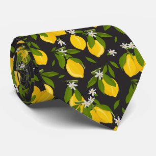 coola citronfrukt i halsen mönster slips