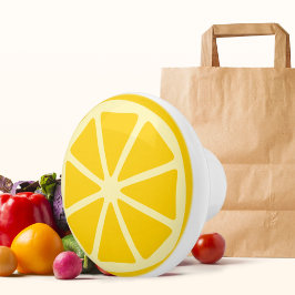 coola citronfrukt, köksduk knopp