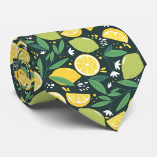 coola citrusfrukter, halshögda mönster slips