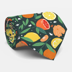 coola citrusfrukter i mönster slips