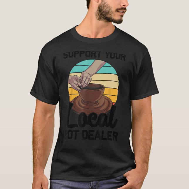 Coola Cla för konstnärer från potteribranschen T Shirt (Framsida)