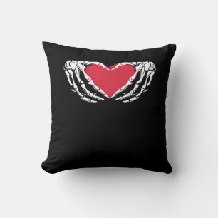 Coola Classic Funny Skeleton Händer Heart - Valent Kudde