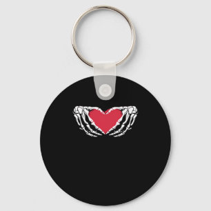 Coola Classic Funny Skeleton Händer Heart - Valent Nyckelring