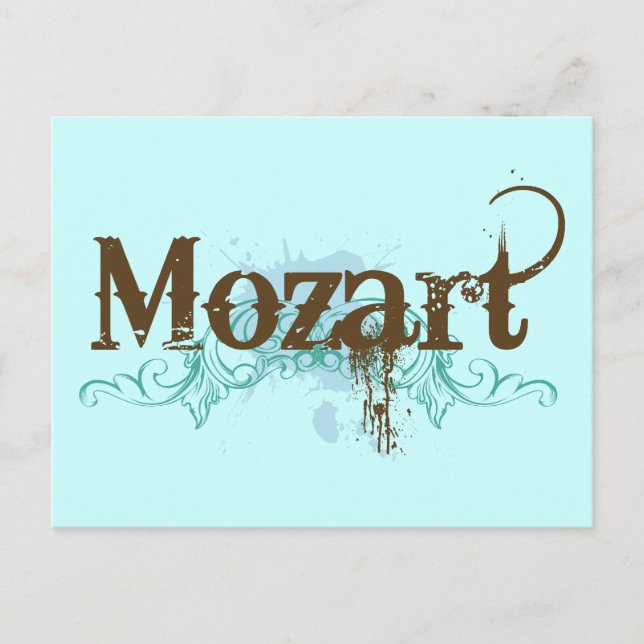 Coola Classic Mozart-vykort Vykort (Framsida)