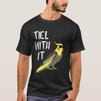 Coola Cockatiel Tiel med den roliga sunglassfåglar T Shirt