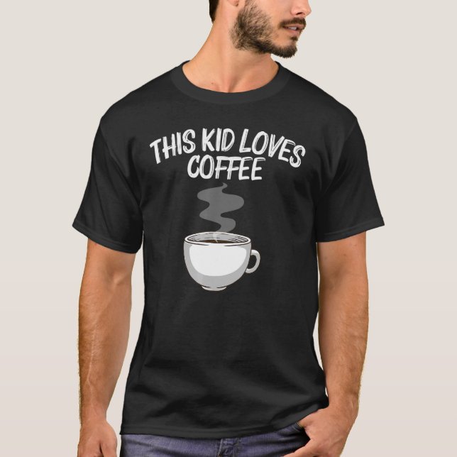 Coola Coffee För barn Boys Kopp Coffee Barista Esp T Shirt (Framsida)