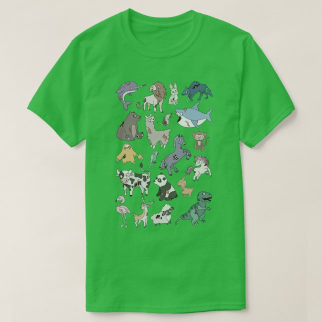 Coola Collection of Zombie Animals Zombie Sloth Un T Shirt (Design framsida)