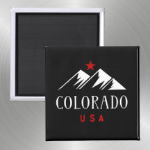 Coola Colorado USA Mountain with Star Mörk Färg