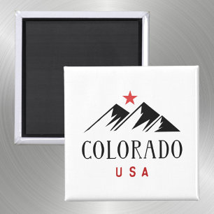 Coola Colorado USA Mountains with Star Light-Färg Magnet