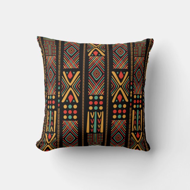 Coola Colorful African Design Mönster Kudde (Framsida)