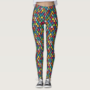 Coola Colorful Dragon  Mönster Leggings