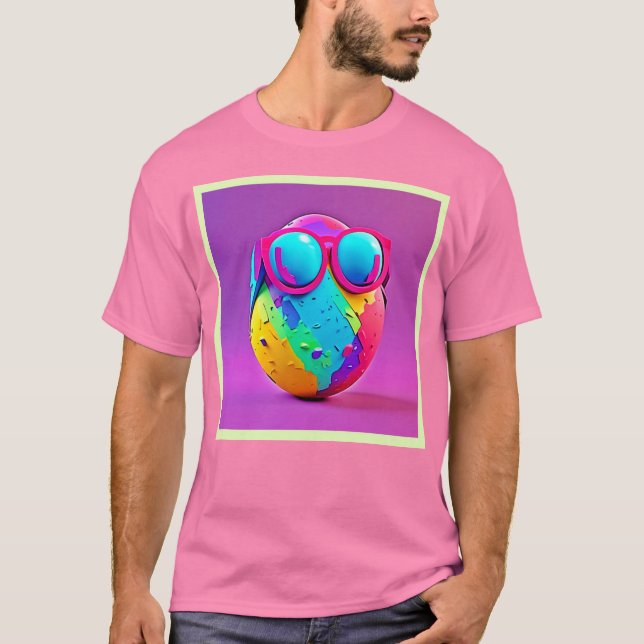 Coola Colorful Egg T Shirt (Framsida)