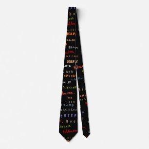 Coola Colorful Helgdag Typography Halloween Spirit Slips