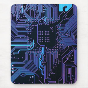 Coola Computer Circuit Board Blue Musmatta