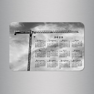 Coola Construction Crane Photo 2025 Calendar Magnet