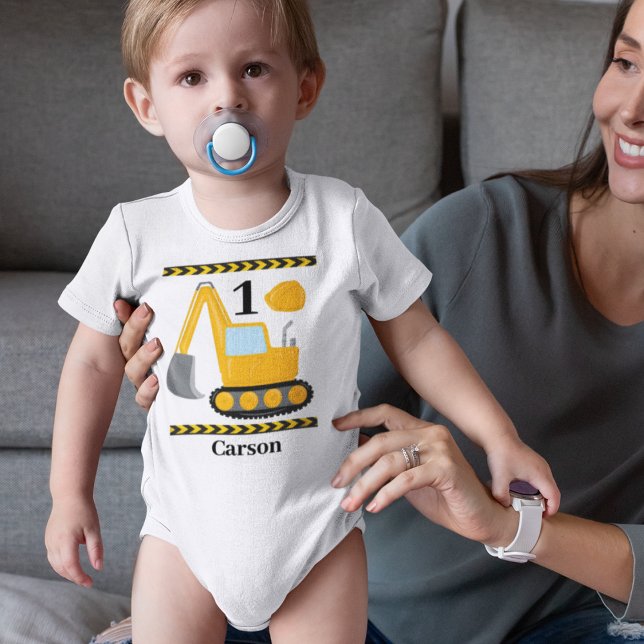 Coola Construction Excavator Anpassningsbar 1:a fö T Shirt (Skapare uppladdad)