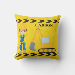 Coola Construction Excavator Anpassningsbar Kids R Kudde