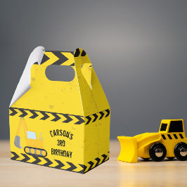 Coola Construction Excavator Barns födelsedag Part Presentaskar