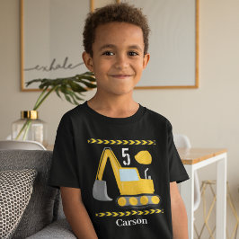 Coola Construction Fordon Anpassningsbar Barns föd T Shirt