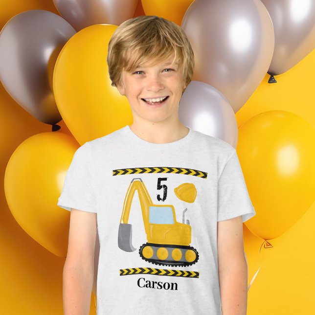 Coola Construction Fordon Anpassningsbar Barns föd T Shirt (Skapare uppladdad)