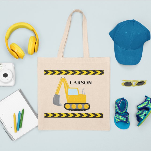 Coola Construction Fordon Excavator Anpassningsbar Tygkasse (Skapare uppladdad)