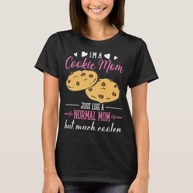Coola Cookie Baker Mamma T Shirt (Framsida)
