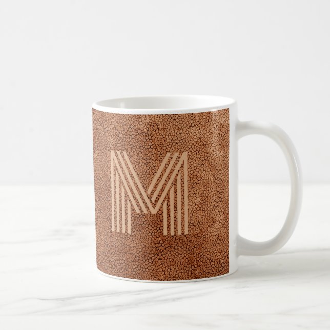 Coola Copper-utseende Monogrammed Mugg (Höger)