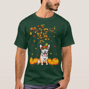 Coola Corgi Hund älskare Hösten Thanksgiving-190 T Shirt