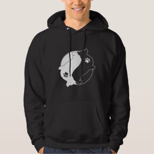 Coola Corgi Yin Yang Tass Hund Corgi Hoodie