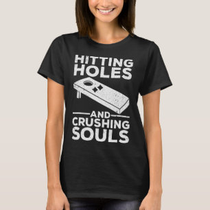 Coola Cornhole Art För manar Women Maj Hål Älskare T Shirt