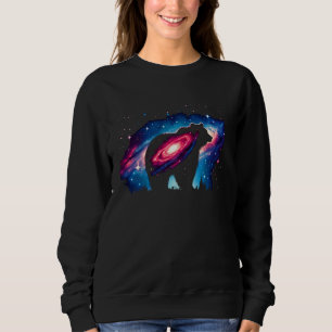 Coola Cosmic Grizzly Bear Galaxy Graphic Space Art T Shirt