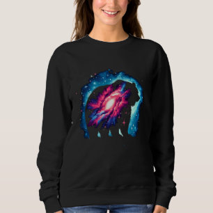 Coola Cosmic Grizzly Bear Galaxy Graphic Space Art T Shirt