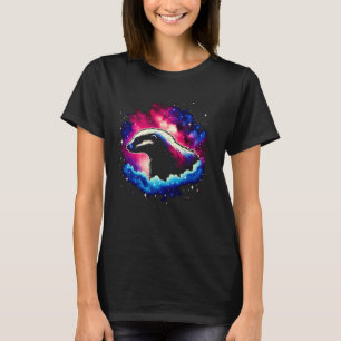 Coola Cosmic Honey badger Galaxy Graphic Space Art T Shirt
