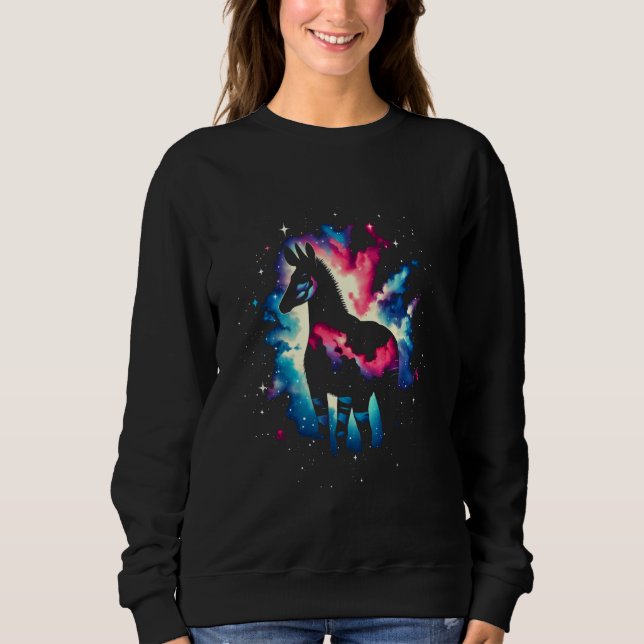 Coola Cosmic Okapi Galaxy Graphic Space Art T Shirt (Framsida)