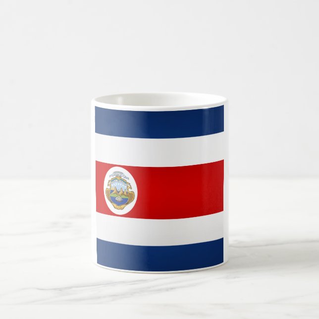Coola Costa Rica Flagga Kaffemugg (Center)