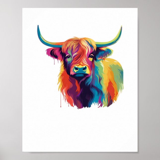 Coola Cow i Meadow Classic T-Shirt Poster (Framsidan)