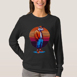 Coola Cow Modern Urban Stil Sunset Retro Art T Shirt