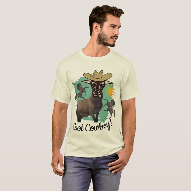 Coola Cowboy T Shirt (Hel framsida)