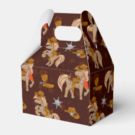 coola cowboyhästens häst tippad presentaskar