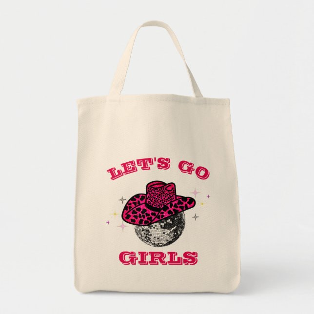 Coola Cowgirl Bachelorette Party Gift Tote Bag Tygkasse (Framsidan)