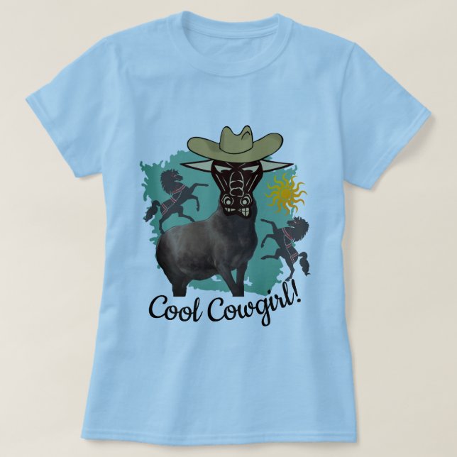 Coola Cowgirl T Shirt (Design framsida)