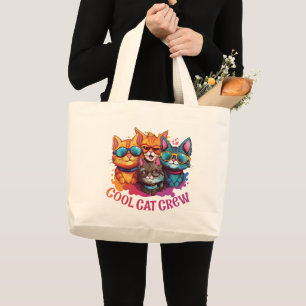 Coola Crew Cats Tote Bag Jumbo Tygkasse