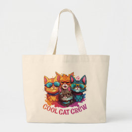 Coola Crew Cats Tote Bag Jumbo Tygkasse
