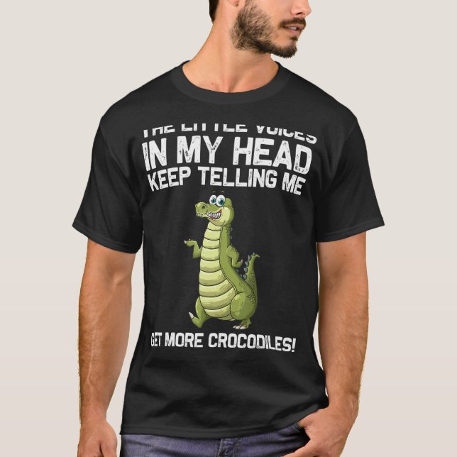 Coola Crokodile För manar Women Alligator Zookeepe T Shirt (Framsida)