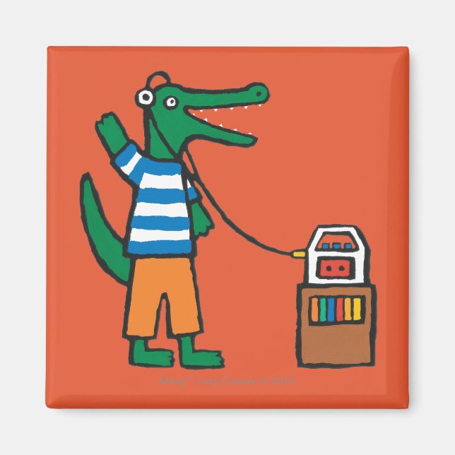 Coola Crokodile Listens to Music Magnet (Framsidan)