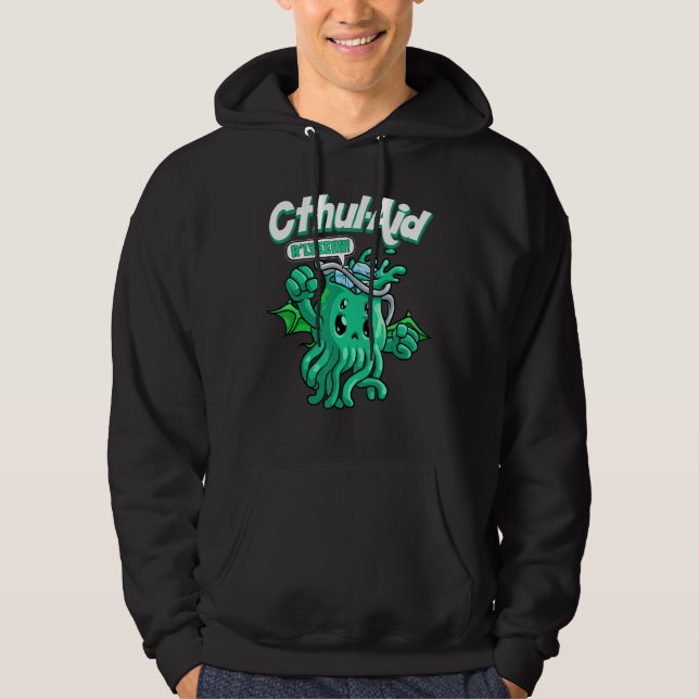 Coola Cthulhu Aid Funny Cthulhu R'lyehh Cute Meme Hoodie (Framsida)