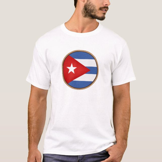 Coola Cuba Flagga Seal T Shirt (Framsida)