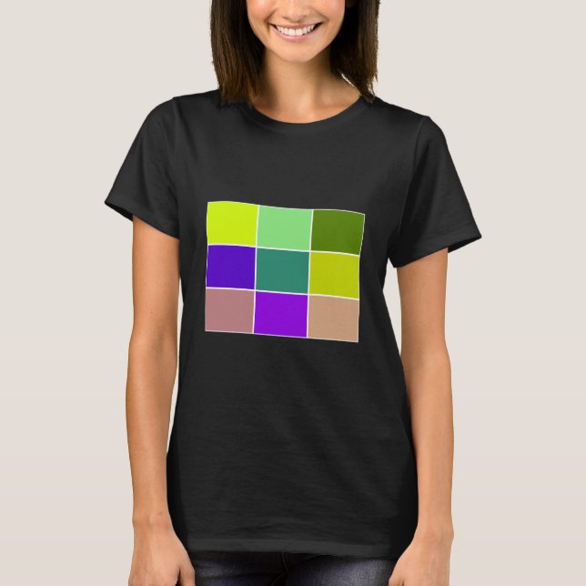 Coola Cube Graphic Art T-Shirt Apparel Women Manar (Framsida)