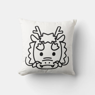Coola Cute Dragon Pillow-för barn och dekoration Kudde